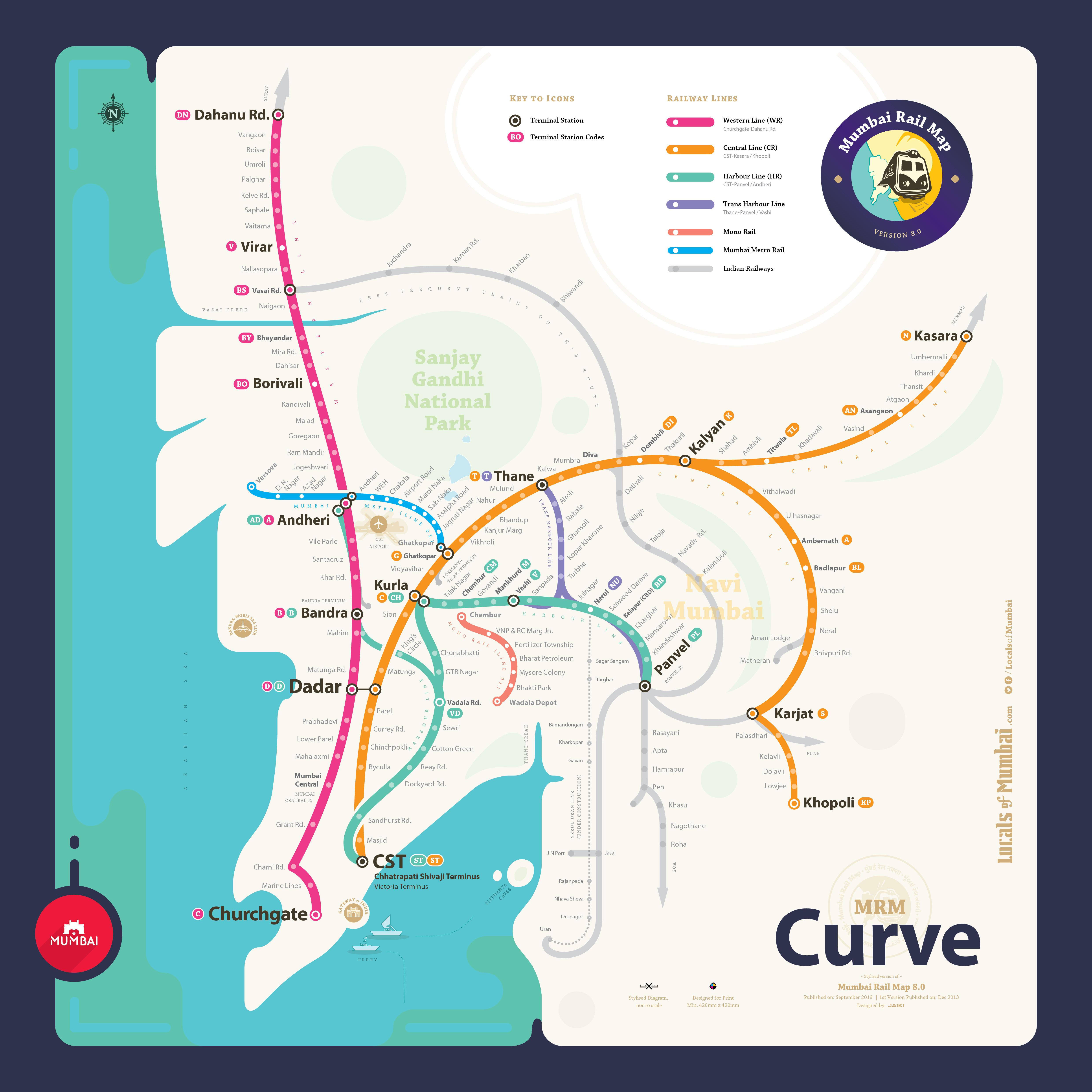 Mumbai Transit Map — Curve